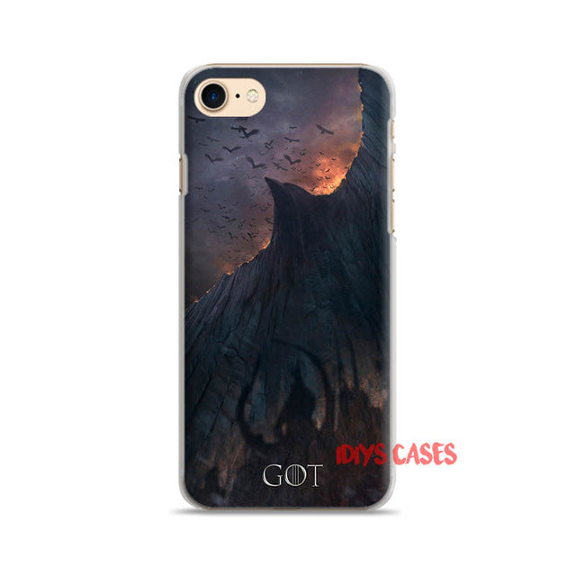 Game of  Thrones  Phone Case Cover Bag For Apple iPhone 4 4s 5 5s SE 6 6Plus 6s 6sPlus 7 7Plus 8 8Plus X