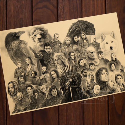 Game of Thrones  Vintage  Poster