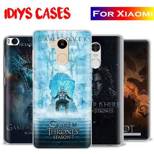 Game of Thrones  Phone Case Shell Cover For Xiaomi Redmi Note 2 3 4 4X 5A 5 Pro Mi 4 5 5S Plus 5X 6 MiA1 Minote 2 3