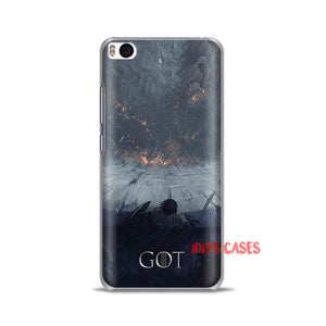 Game of Thrones  Phone Case Shell Cover For Xiaomi Redmi Note 2 3 4 4X 5A 5 Pro Mi 4 5 5S Plus 5X 6 MiA1 Minote 2 3
