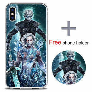 Game Of Thrones Phone Case for iPhone X 5 SE 6 6s 7 plus Sexy TPU Capa Para Case