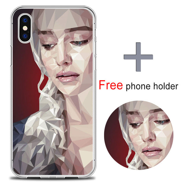 Game Of Thrones Phone Case for iPhone X 5 SE 6 6s 7 plus Sexy TPU Capa Para Case