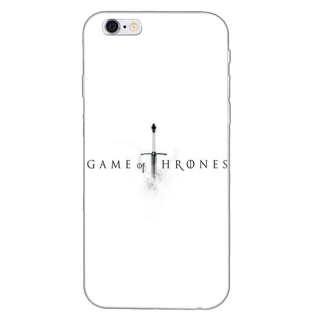 Game of Thrones phone case For Apple iPhone 4 4s 5 5s 5c SE 6 6s plus 7 7plus 8 8plus X